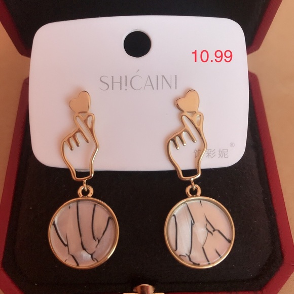 925 sliver earrings Korean style - Picture 5 of 9